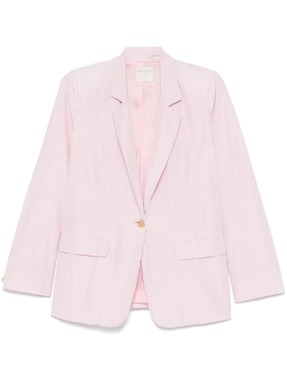 FORTE FORTE NOTCHED-LAPELS BLAZER