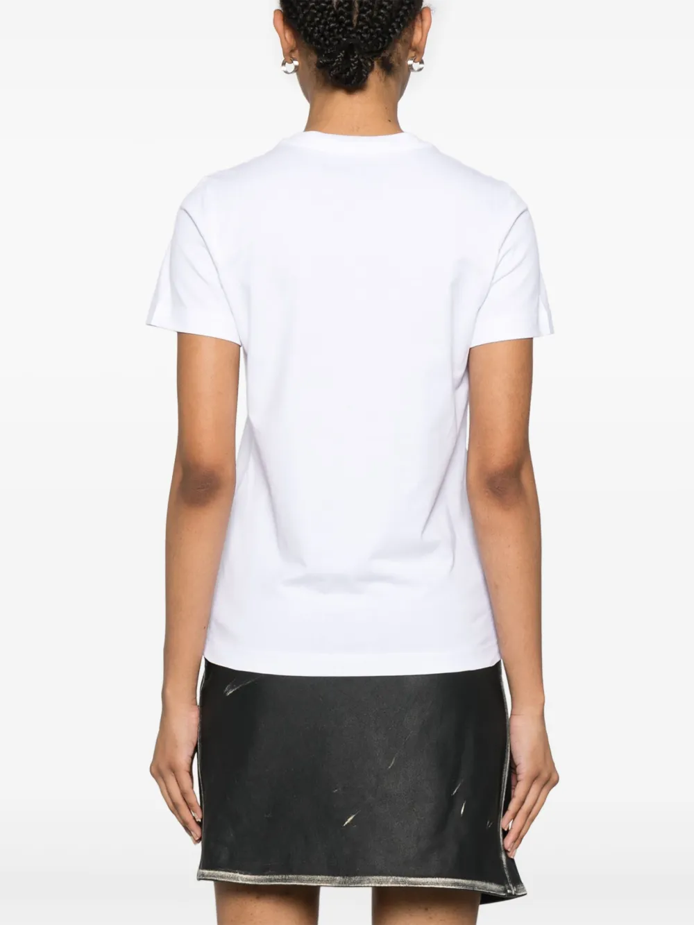 Moschino T-shirt met logoprint Wit