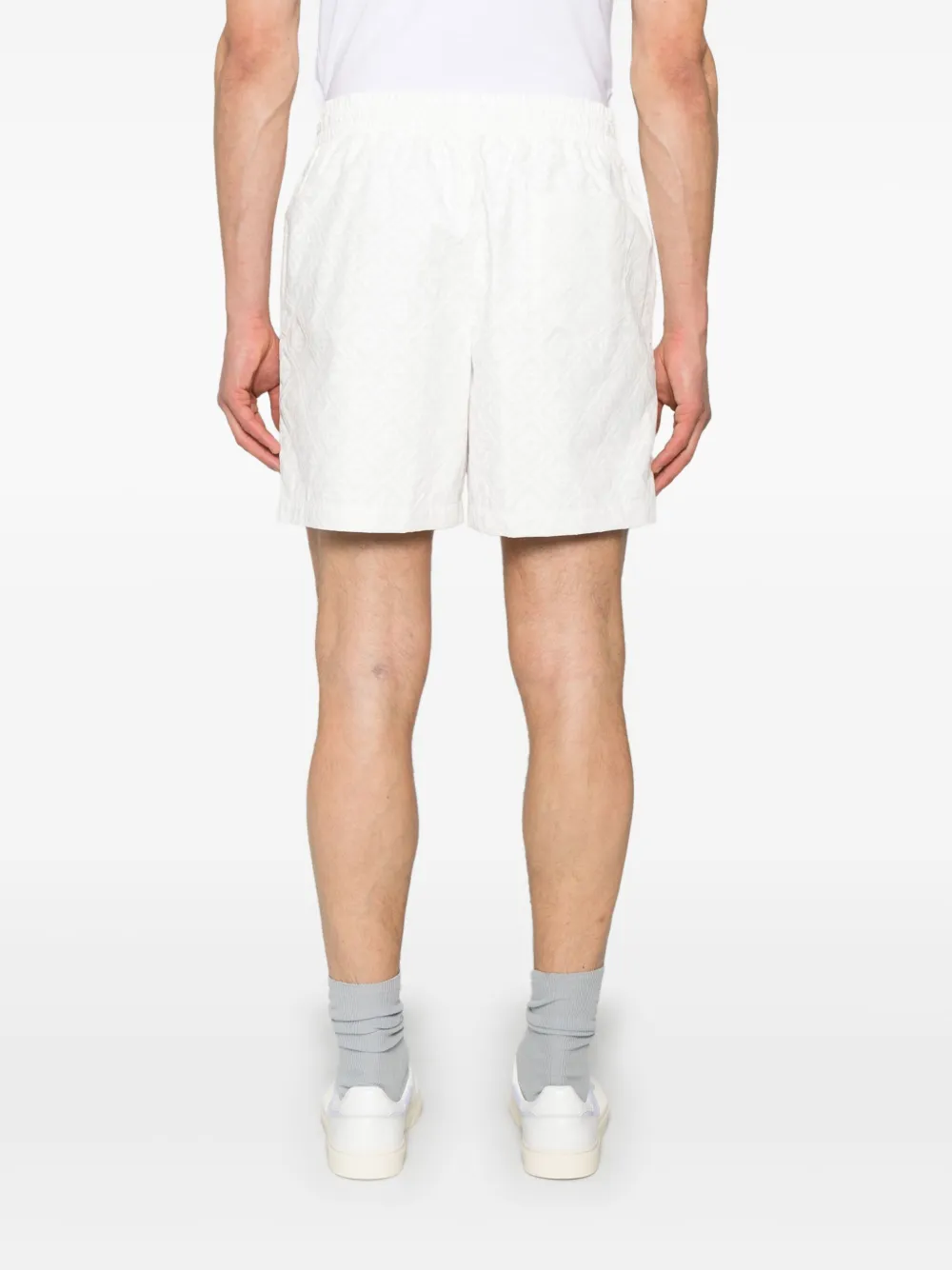 Casablanca Shorts met trekkoord en monogram Wit