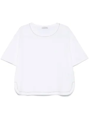 LE TRICOT PERUGIA 売れ筋商品|||ル トリコット ペルージャ Tシャツ トップス レディース T-shirts Grey Le Tricot Perugia T-shirts & Jerseys for Women | Shop Now on