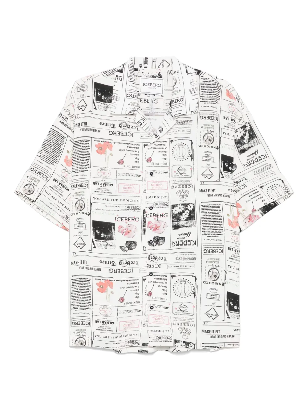 Iceberg Overhemd met print Wit