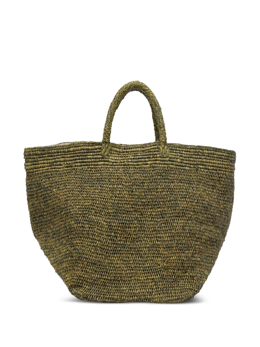 Vanille raffia tote bag