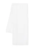 Le Tricot Perugia lurex-detail scarf - White