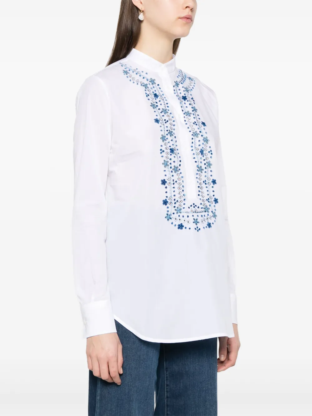Ermanno Scervino Blouse met patroon Wit