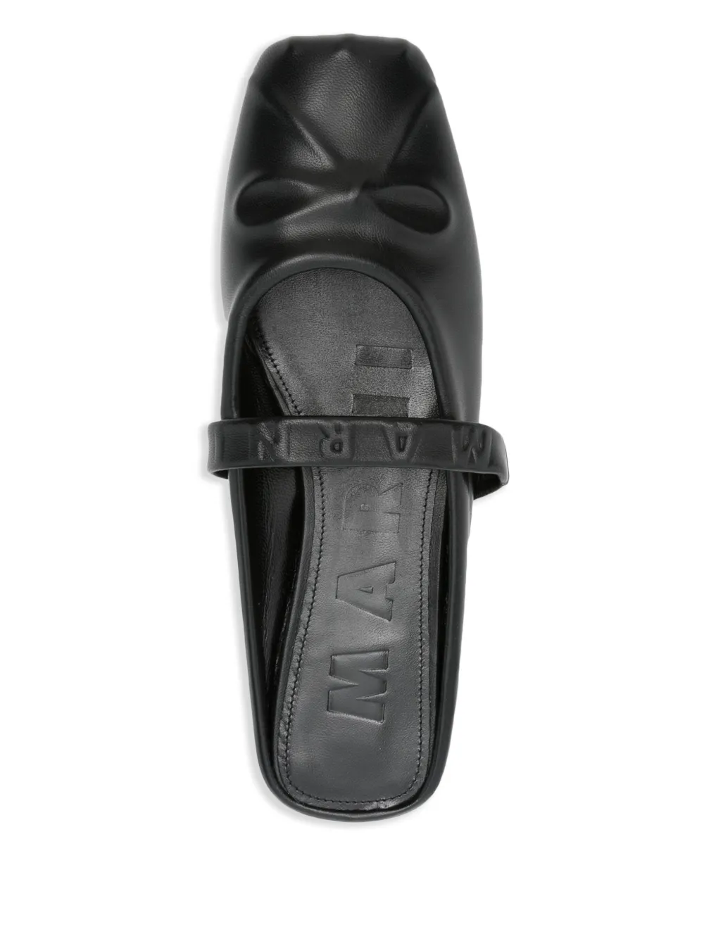 Marni leather mules Black