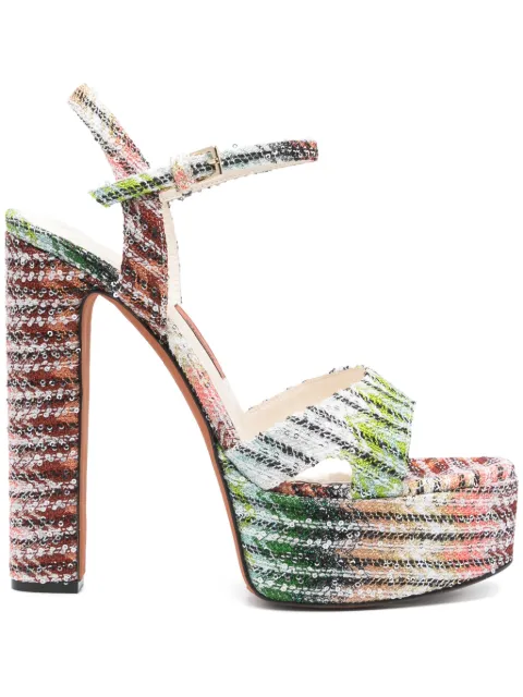 Missoni 145mm sequinned sandals