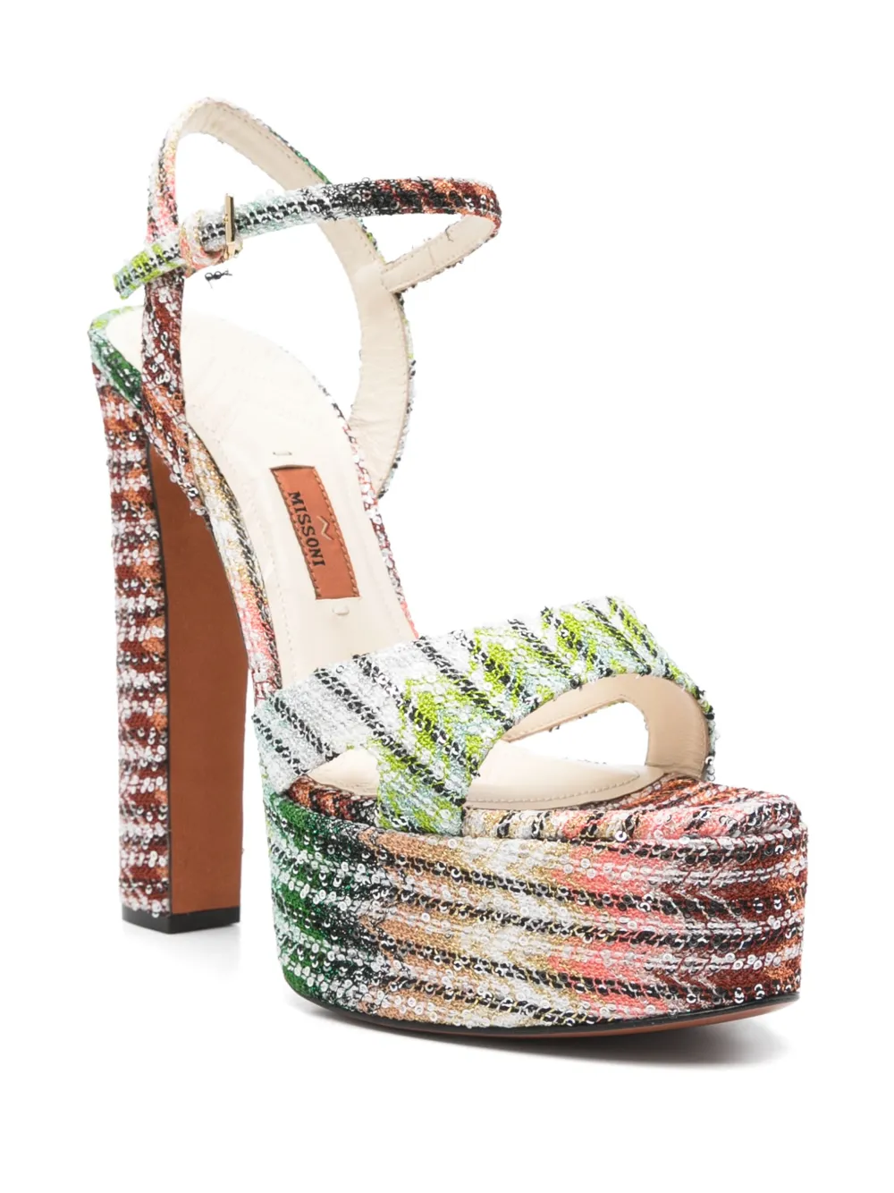 Missoni 145 mm sandalen met pailletten - Zwart