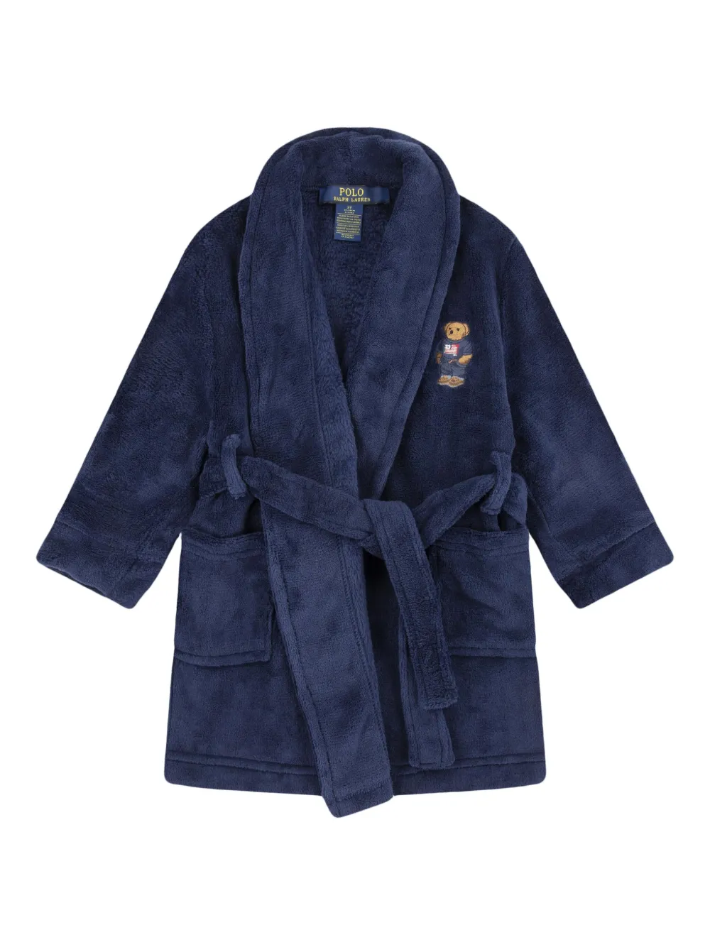 POLO RALPH LAUREN KIDS Badjas met beerpatch Blauw