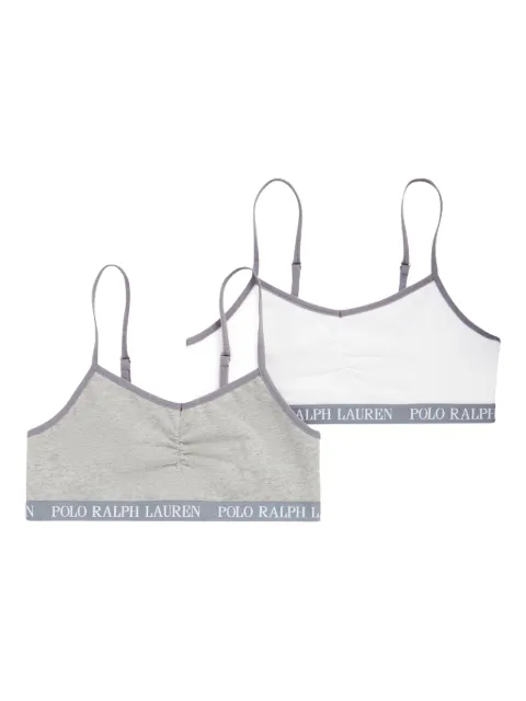POLO RALPH LAUREN KIDS logo bralettes (set of two)