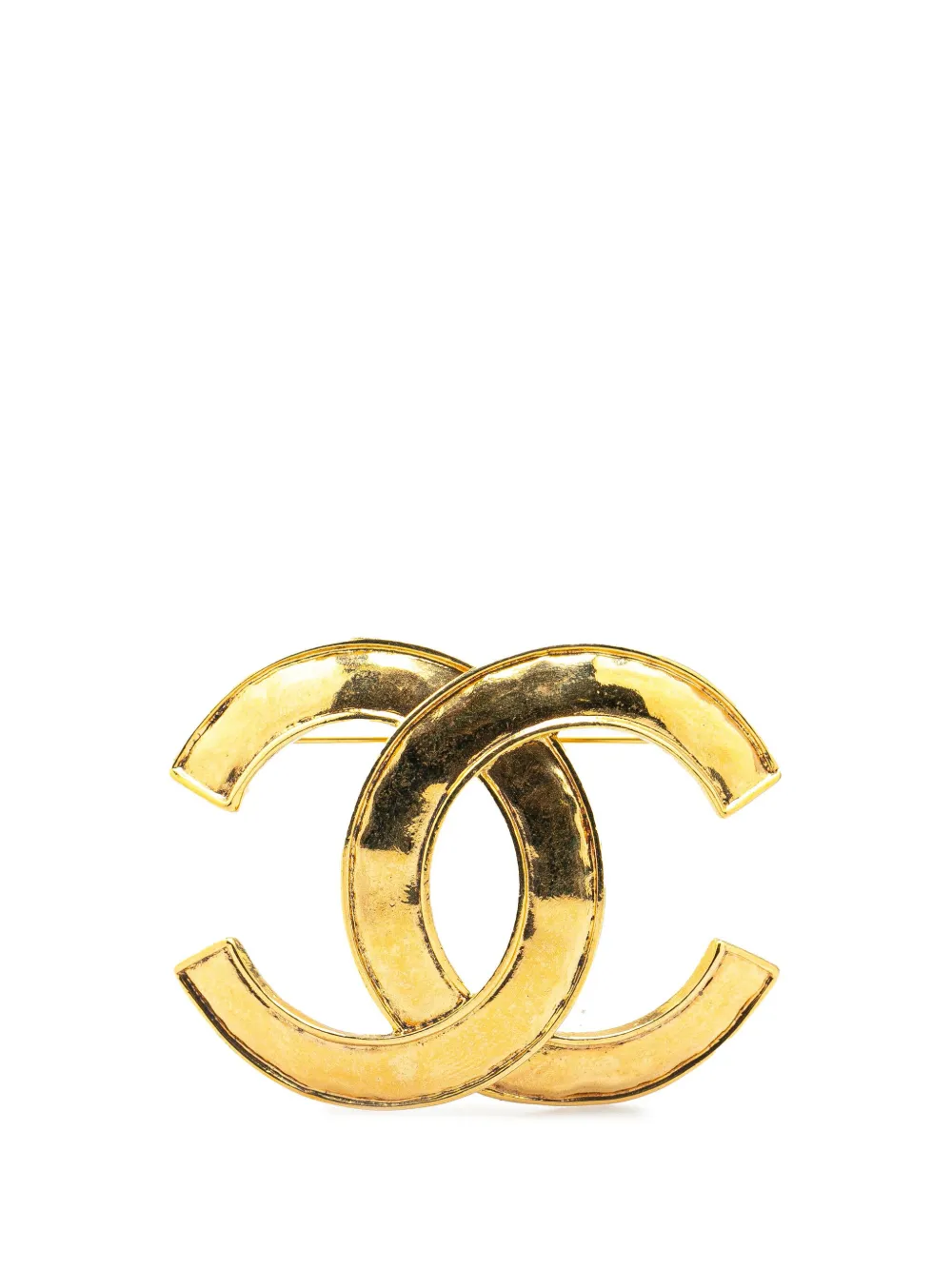 CHANEL Pre-Owned 1994 ゴールドプレーテッド ココマーク コスチュームブローチ - ゴールドトーン CHANEL Pre-Owned 1994 ゴールドプレーテッド ココマーク コスチュームブローチ - ゴールドトーン