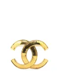 CHANEL Pre-Owned 1994 Gold Plated CC Brooch costume brooch