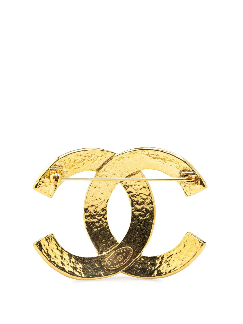 CHANEL Pre-Owned 1994 Gold Plated CC Brooch costume brooch - Goud