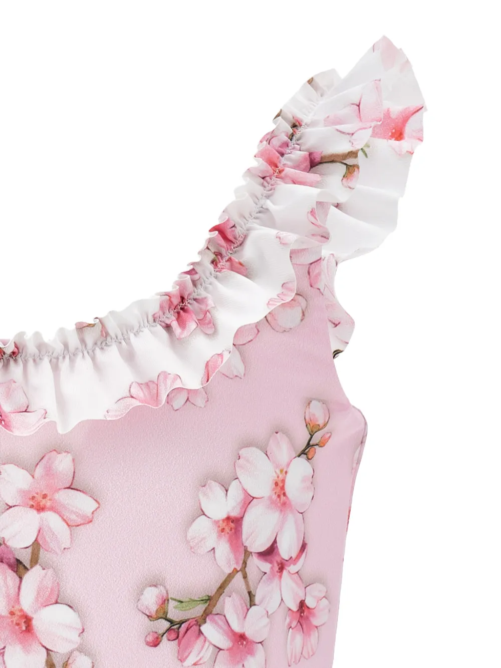 Monnalisa Badpak met bloemenprint Roze