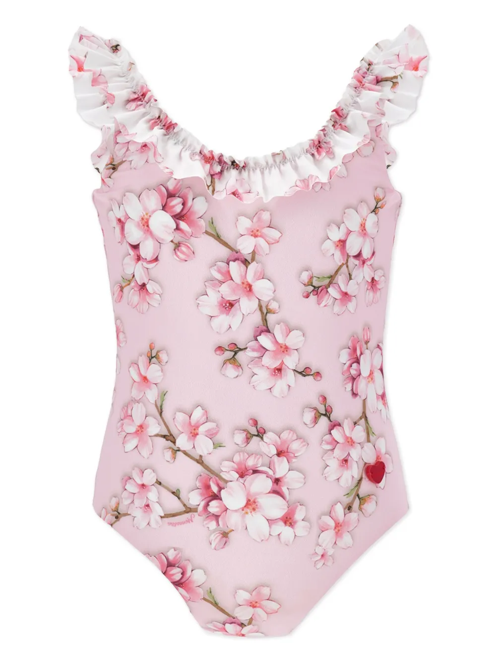 Monnalisa Badeanzug mit Blumen-Print | Rosa | Image 1