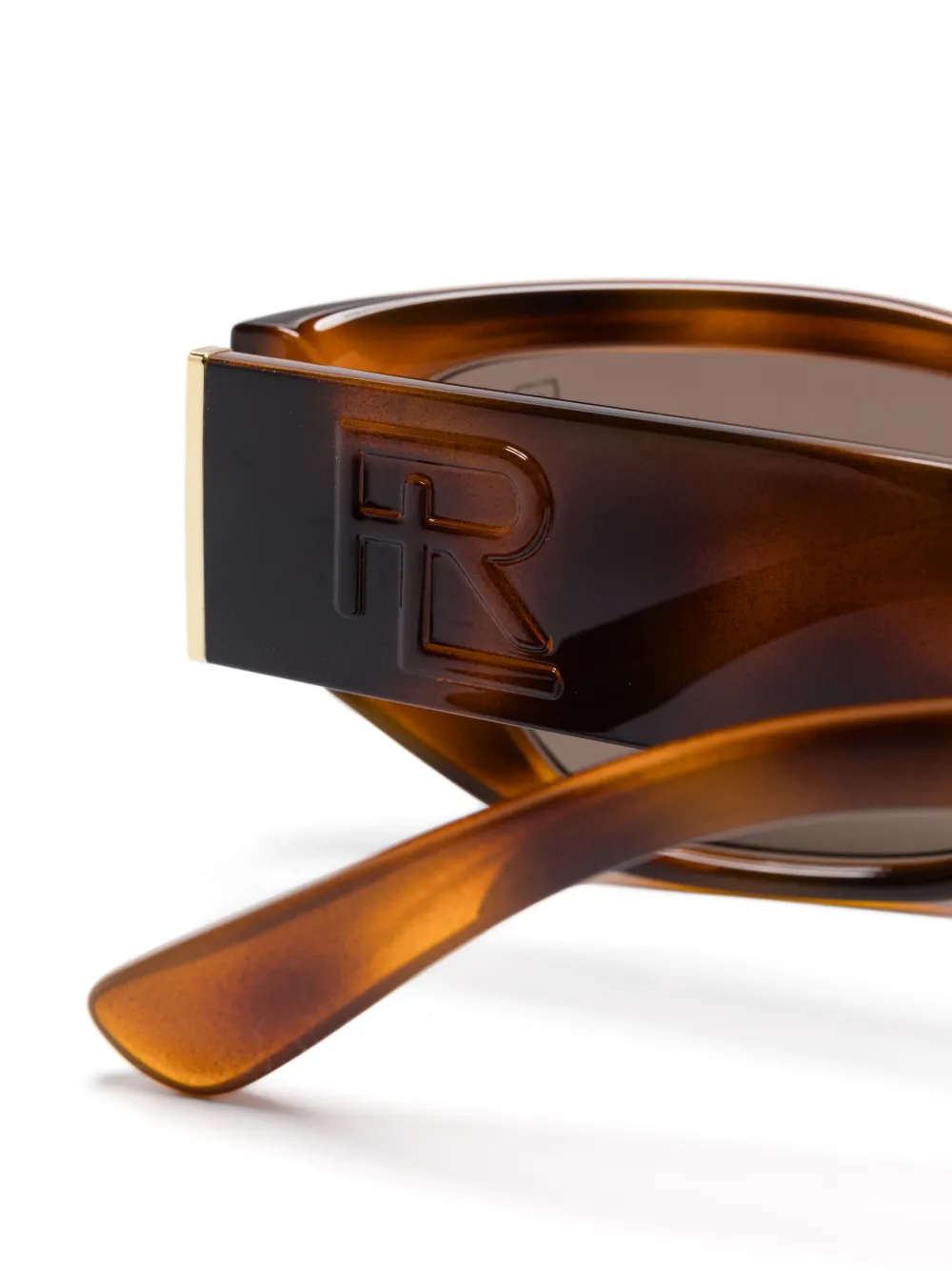 Polo Ralph Lauren Zonnebril met schilpadschild design Bruin