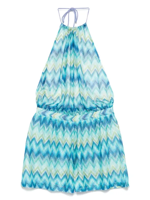 Missoni zigzag-woven playsuit
