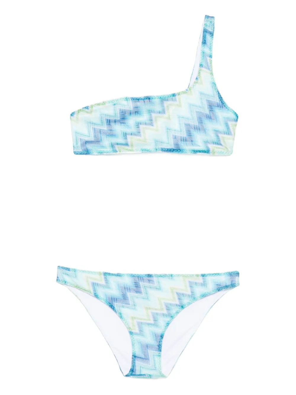 Missoni one-shoulder bikini set | Blue | Image 1