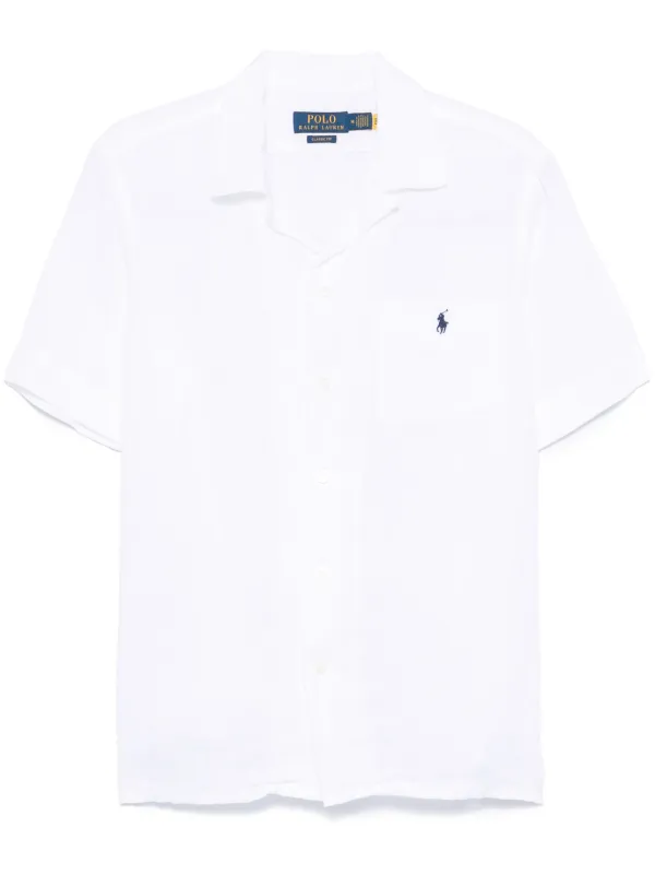 Polo Ralph Lauren Chemise En Lin Blanc FARFETCH FR