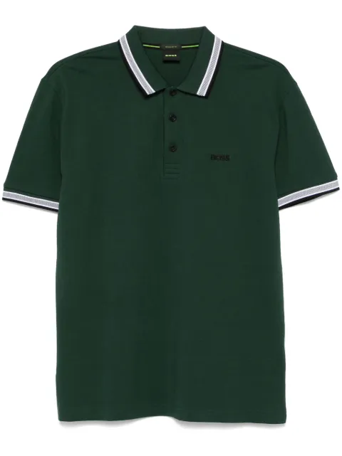 BOSS piqué polo shirt 