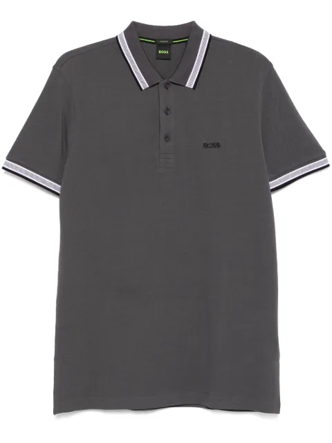 BOSS piqué polo shirt