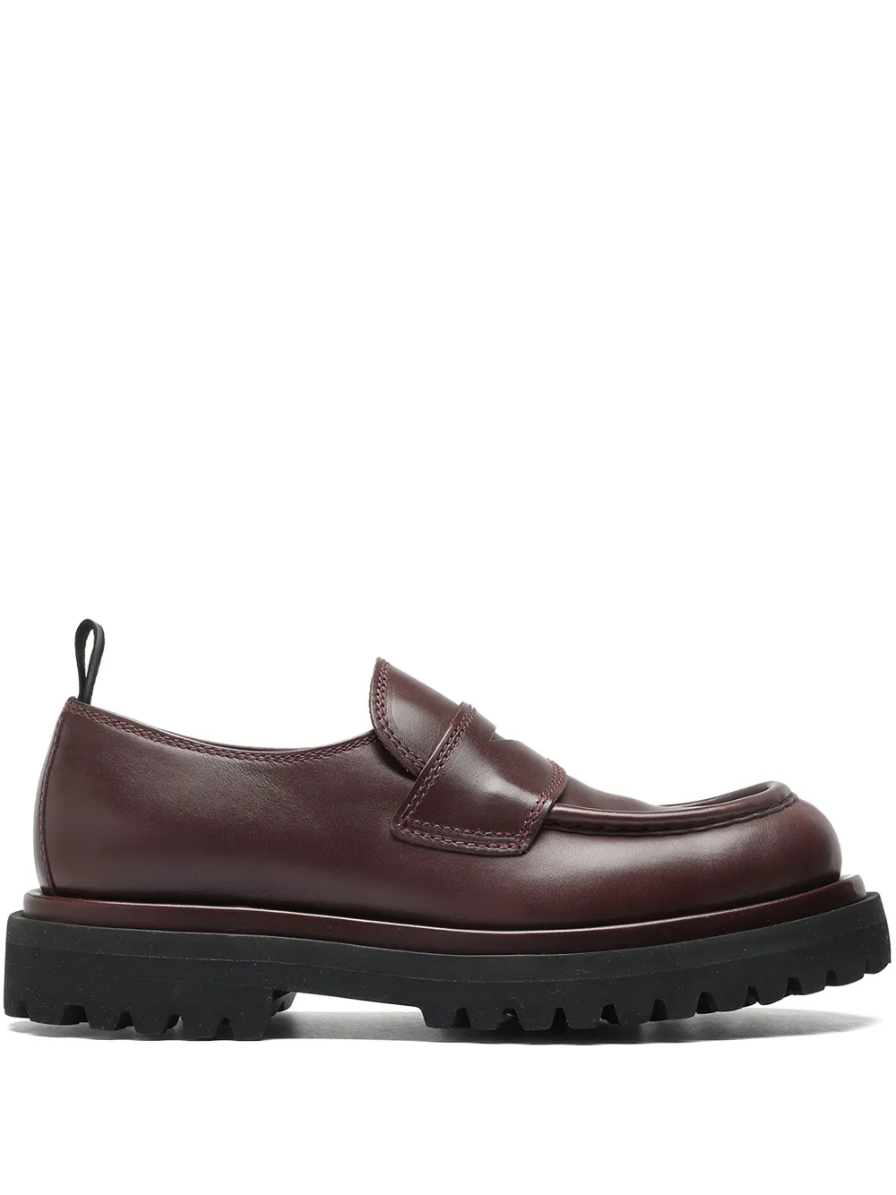 Officine Creative Wisal 001 leren loafers Rood