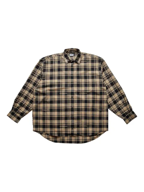 VETEMENTS plaid shirt