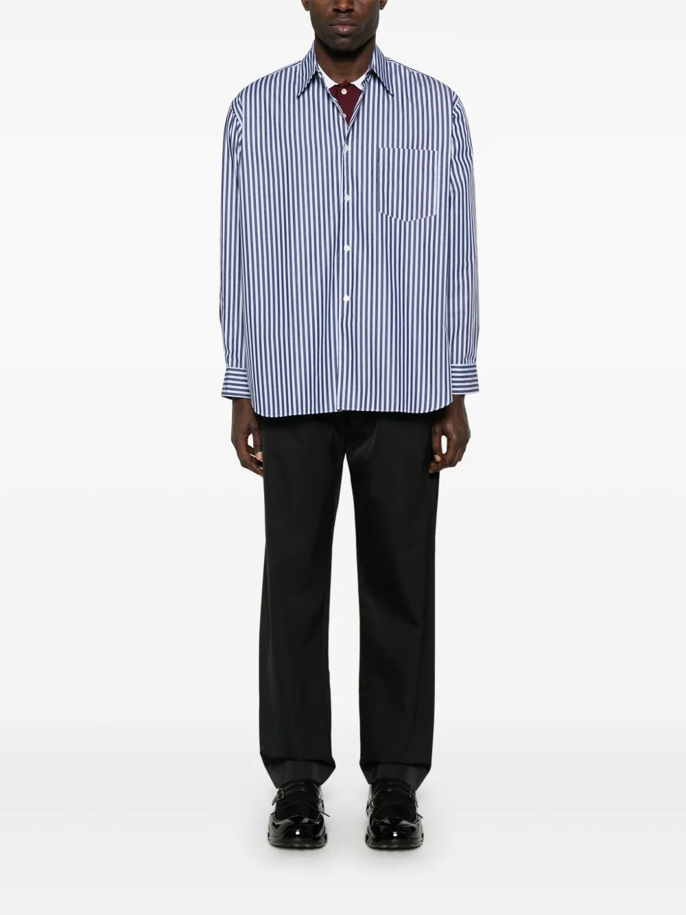Marni Waterafstotende taffeta broek - Zwart