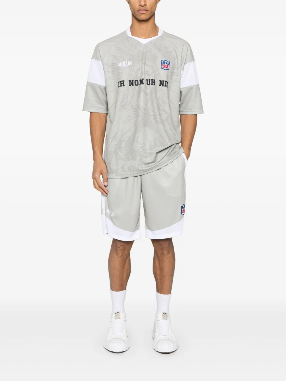 Ih Nom Uh Nit Jersey shorts met logo - Grijs