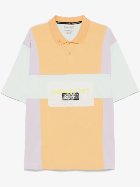 Martine Rose colourblock polo shirt