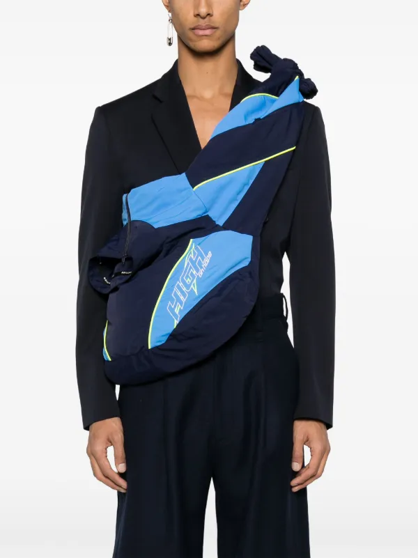 Martine Rose Track Jacket Shoulder Bag | Blue | FARFETCH