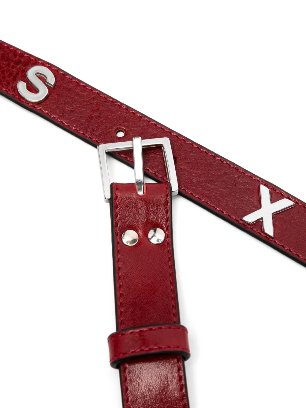 Martine Rose Sex Letter riem - Rood