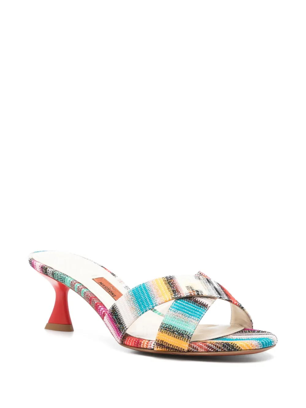 Missoni 60 mm gestreepte sandalen - Blauw