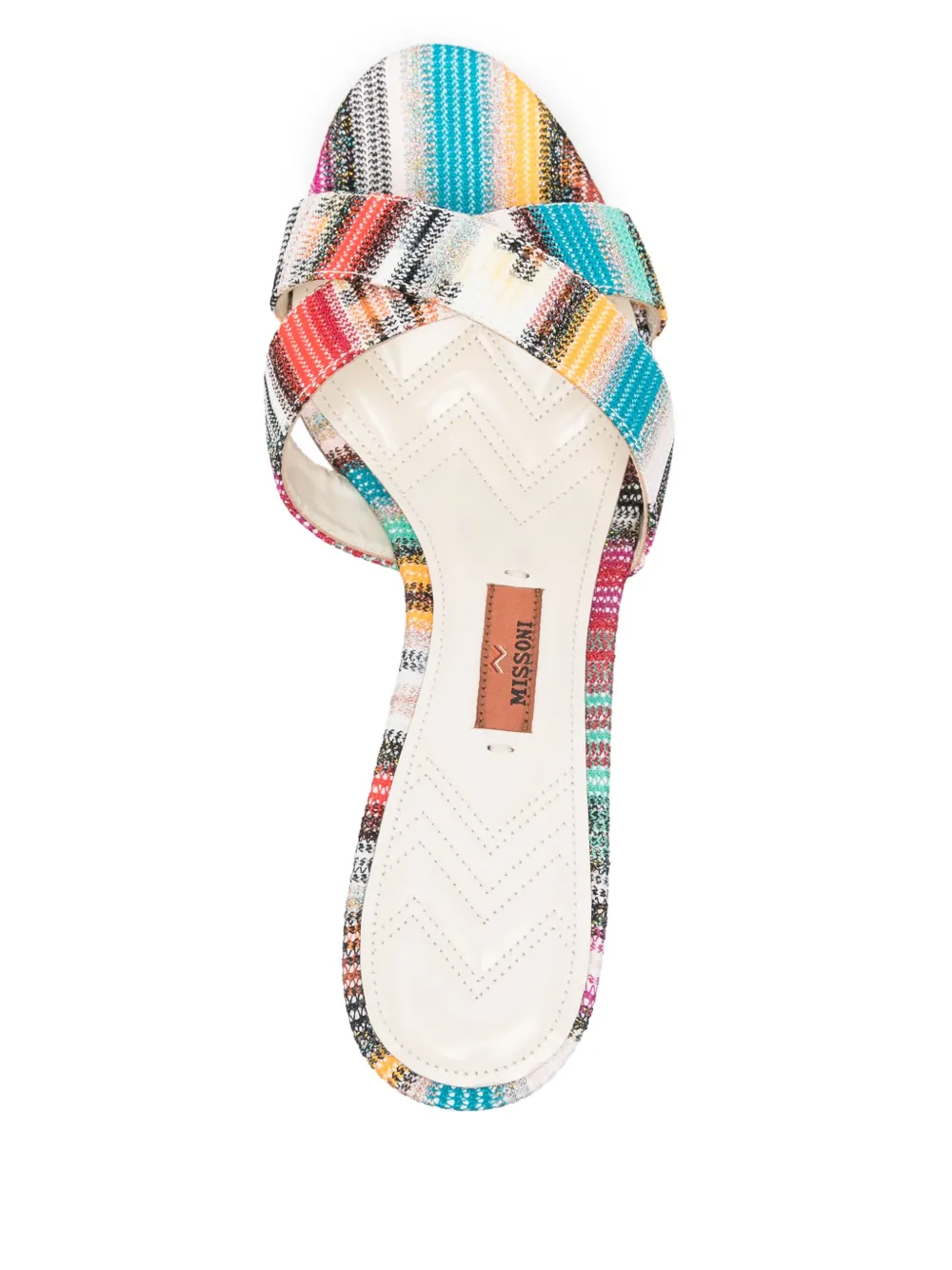 Missoni 60mm striped sandals Blue