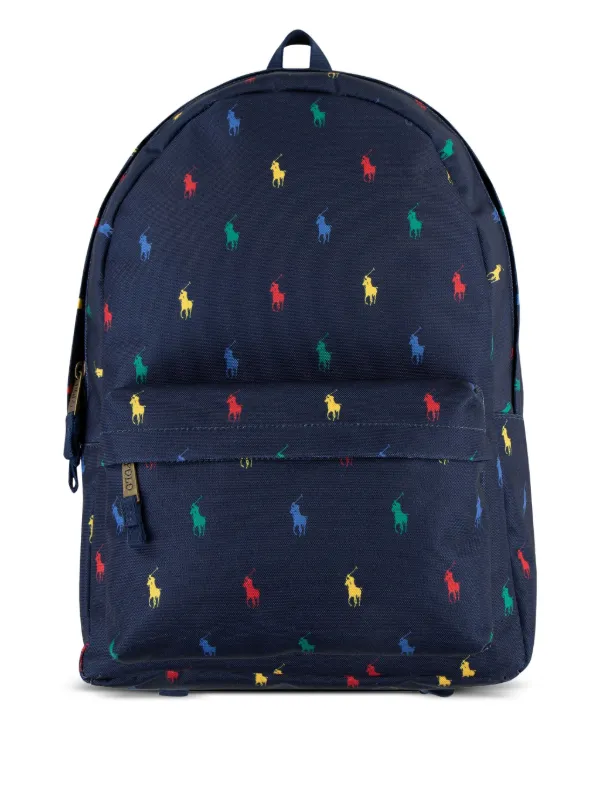 バッグ POLO RALPH LAUREN backpack Backpack with multicolour print brand POLO RALPH LAUREN