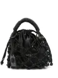 Kurt Geiger London small macramé tote bag - Black