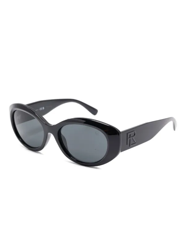 POLO RALPH LAUREN EYEWEAR オーバルフレーム サングラス | ブラック