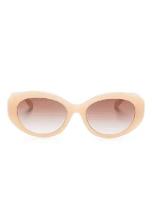 Kiko Kostadinov Octavia geometric-frame Sunglasses | Neutrals