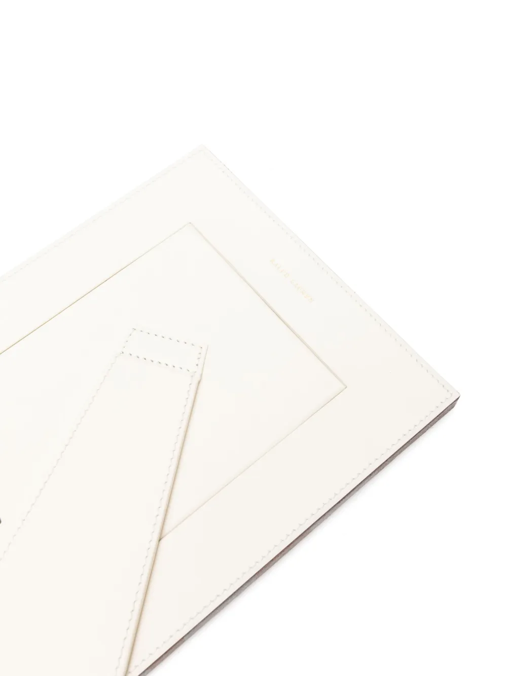 Polo Ralph Lauren Brennan Leather Frame (17.8cm X 12.7cm) In White