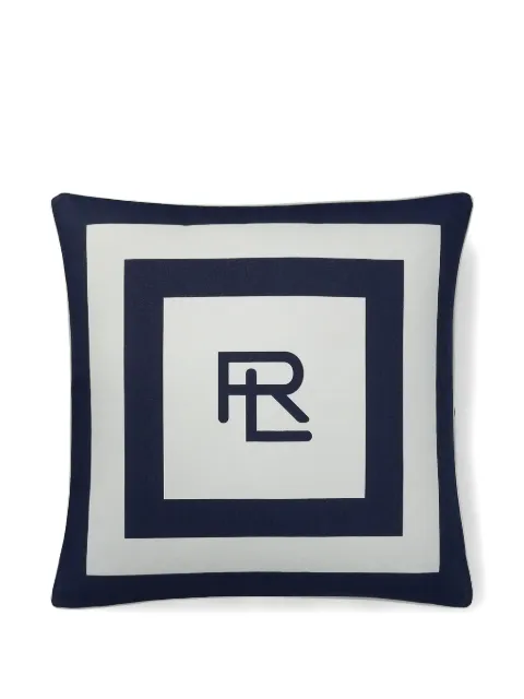 Ralph Lauren Home cojín Holton a rayas con logo de 56cm x 56cm