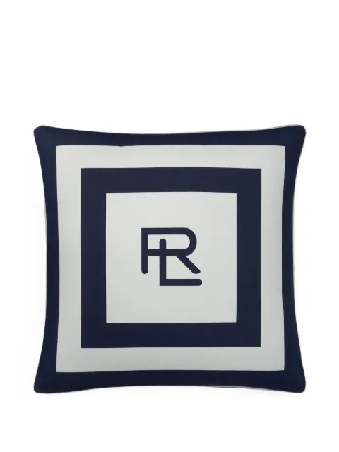 Ralph Lauren Home Holton striped logo-detail cushion (56cm x 56cm)
