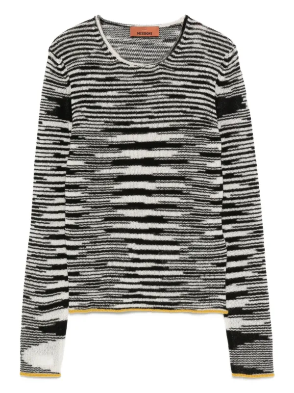 Missoni Striped T-shirt in Black