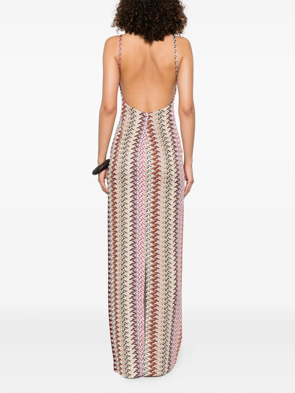 Missoni open-back maxi dress Rood