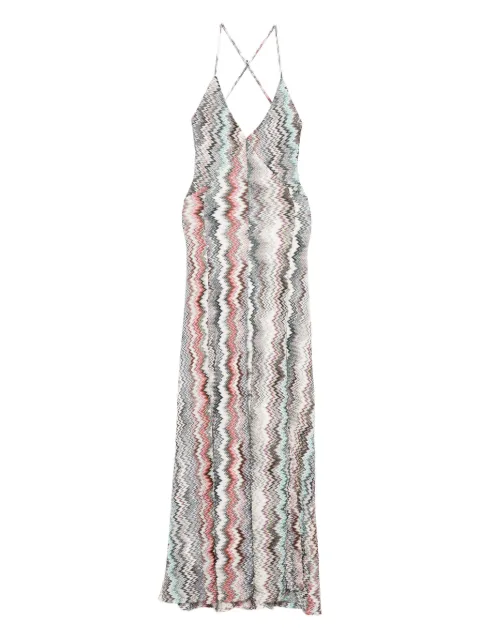 Missoni فستان ماكسي بحمالة عنق