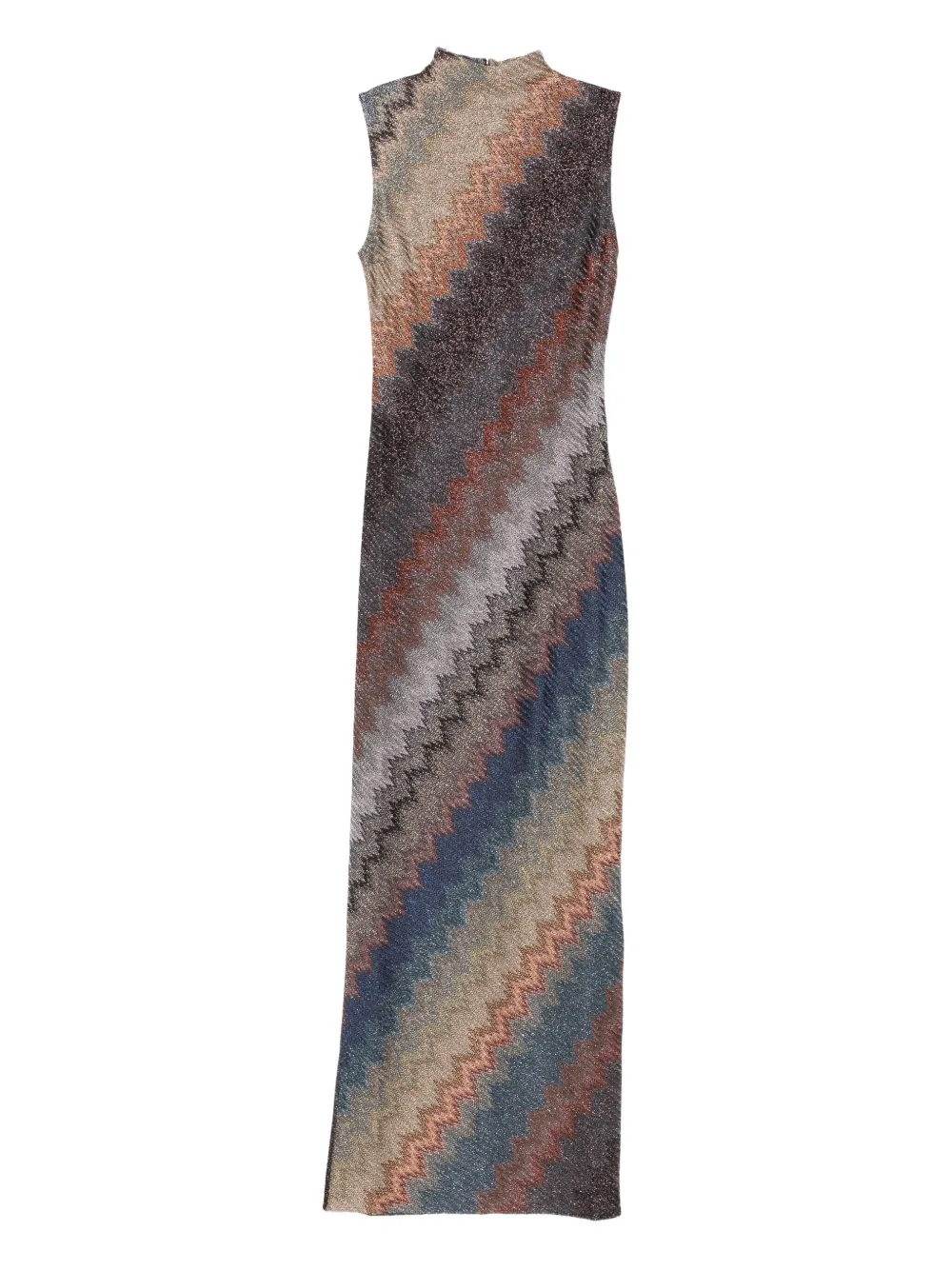 Missoni zig-zag high-neck dress Bruin