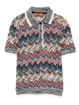 MISSONI カットソー ポロシャツ MISSONI＞ボーダー ポロシャツ