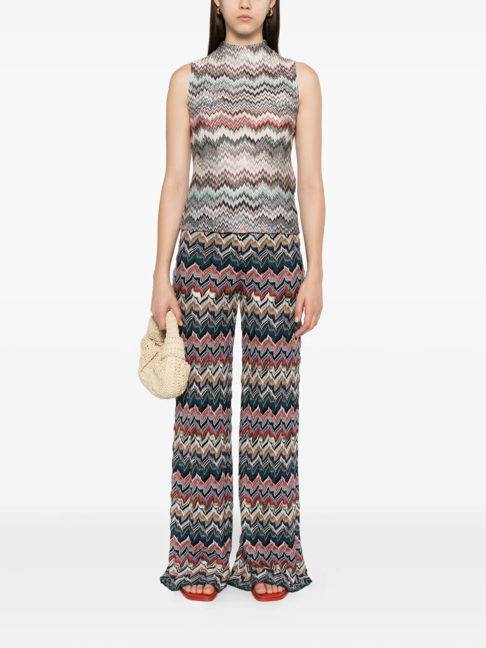 Missoni zigzag trousers Zwart