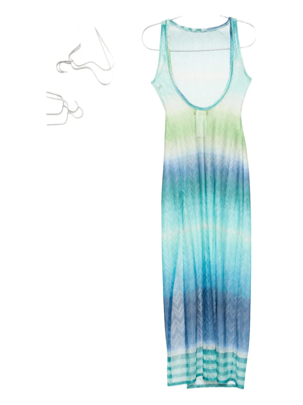 Missoni printed midi dress Blauw