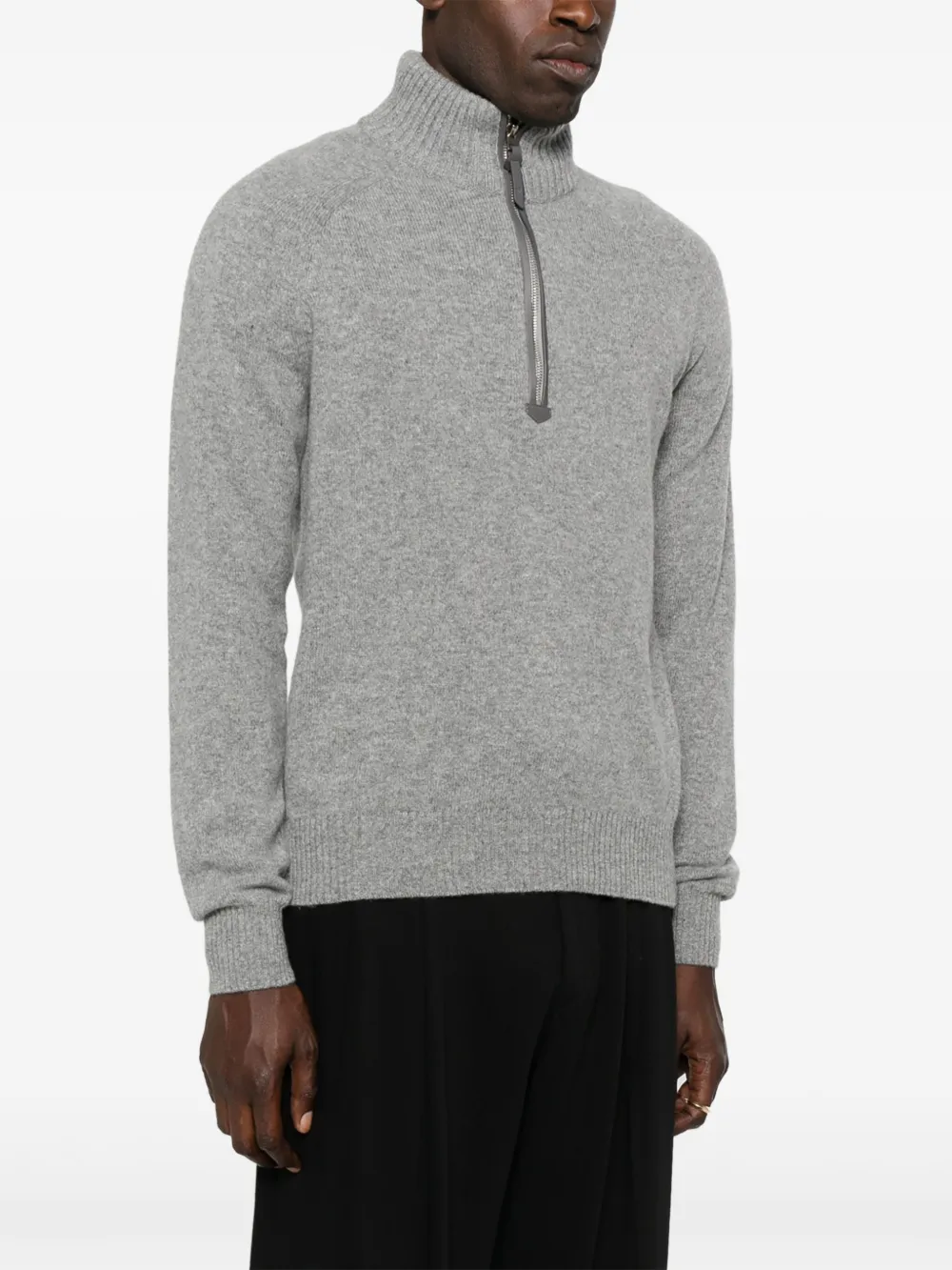 TOM FORD Trui met ritssluiting Grijs