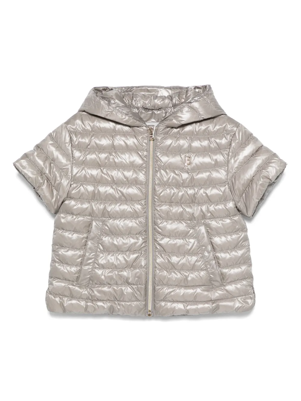 Herno Kids short-sleeve puffer jacket | Grey | Image 1