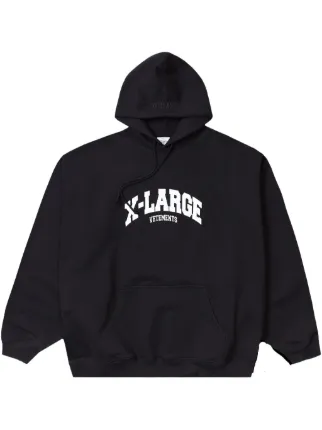 パーカー・フーディ Vetements Black Cotton Blend Oversize Sweatshirt VETEMENTS Black Cotton Blend Oversize Sweatshirt | italist